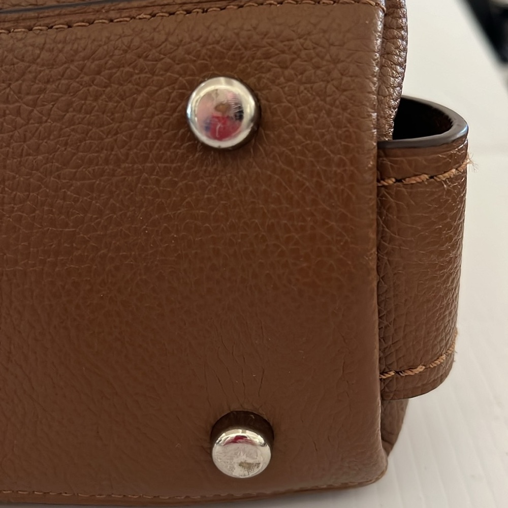 Classic Coach Edie 31 Saddle Tan Leather Double Handled Shoulder Bag - Picture 12 of 16